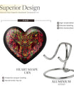 10 inch heart-shaped Phoenix Urn, 
