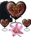 10 inch heart-shaped Phoenix Urn, 