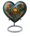 heart-shaped phoenix urn.