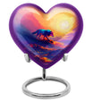 heart-shaped wolf urn