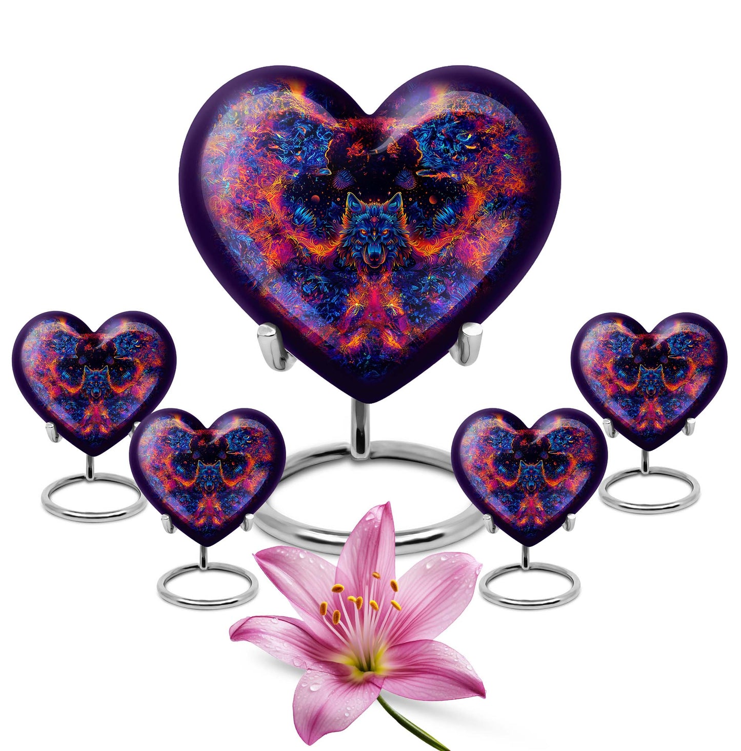 wolf-themed heart