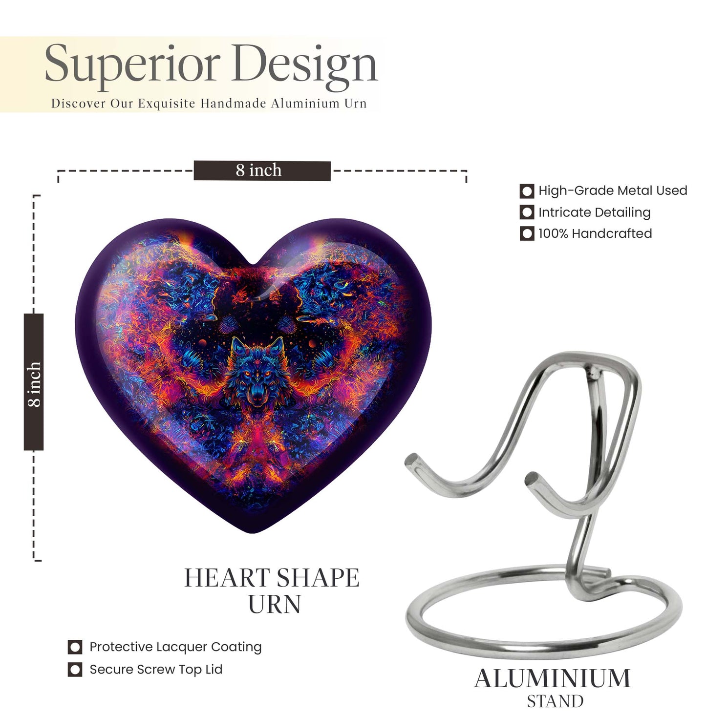 wolf-themed heart