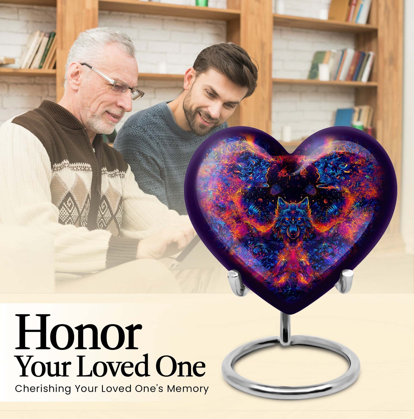 wolf-themed heart