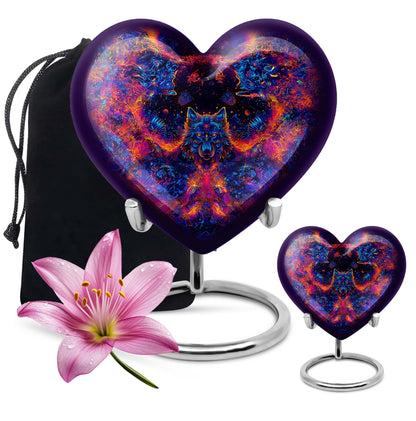 wolf-themed heart