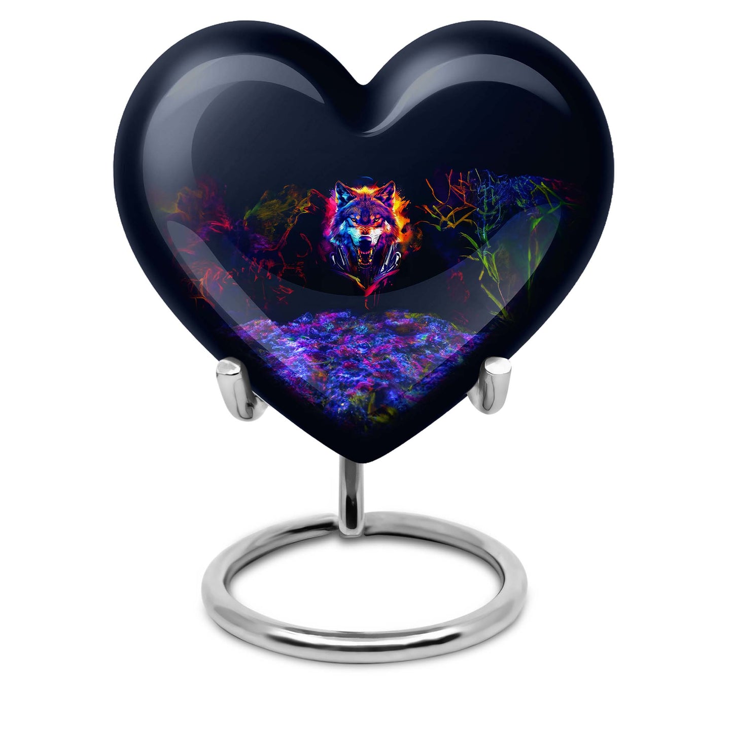 Wolf Heart Urn for ashes