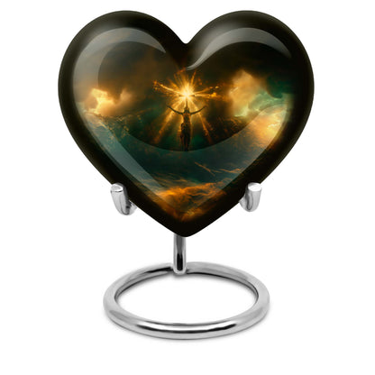 Personalized Religious Keepsake Urn for Human Ashes - 10-inch, 200 cu in - Yatskia