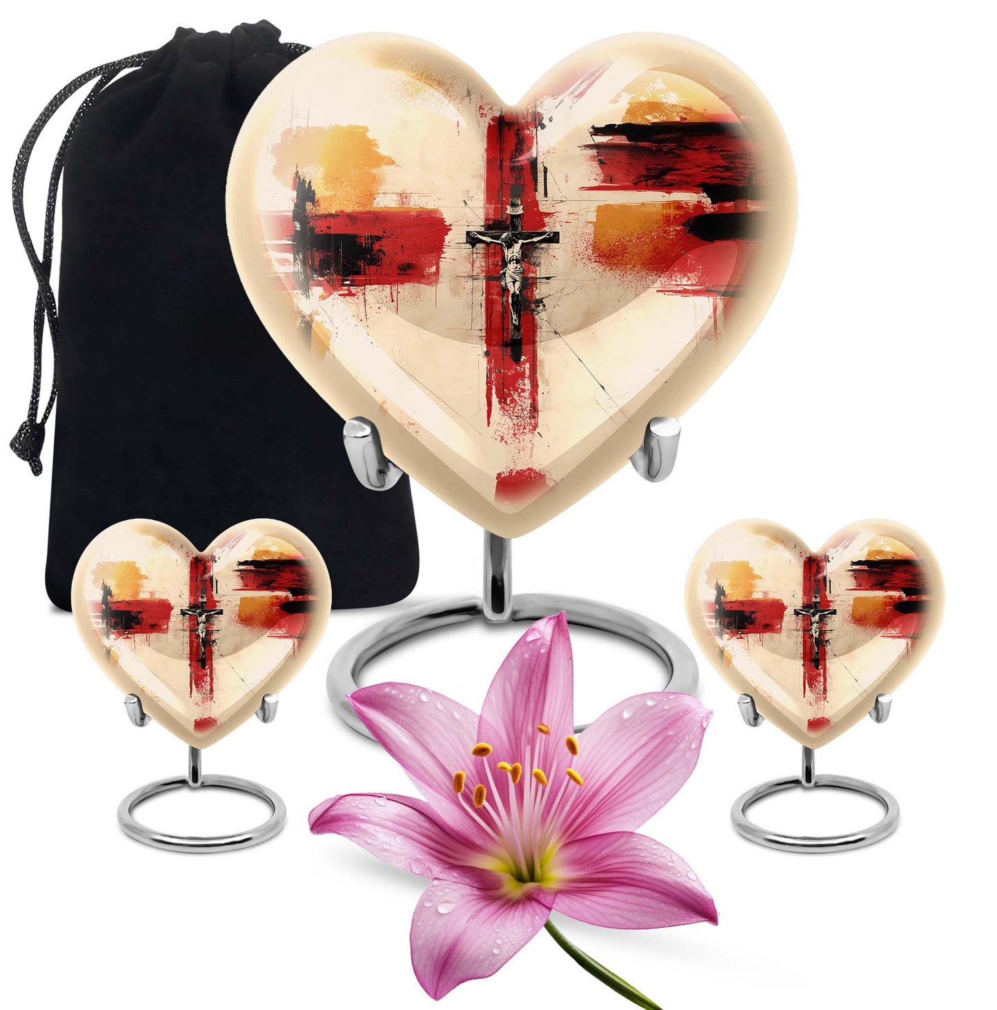 Personalized Religious Keepsake Urn for Human Ashes - 10-inch, 200 cu in - Yatskia