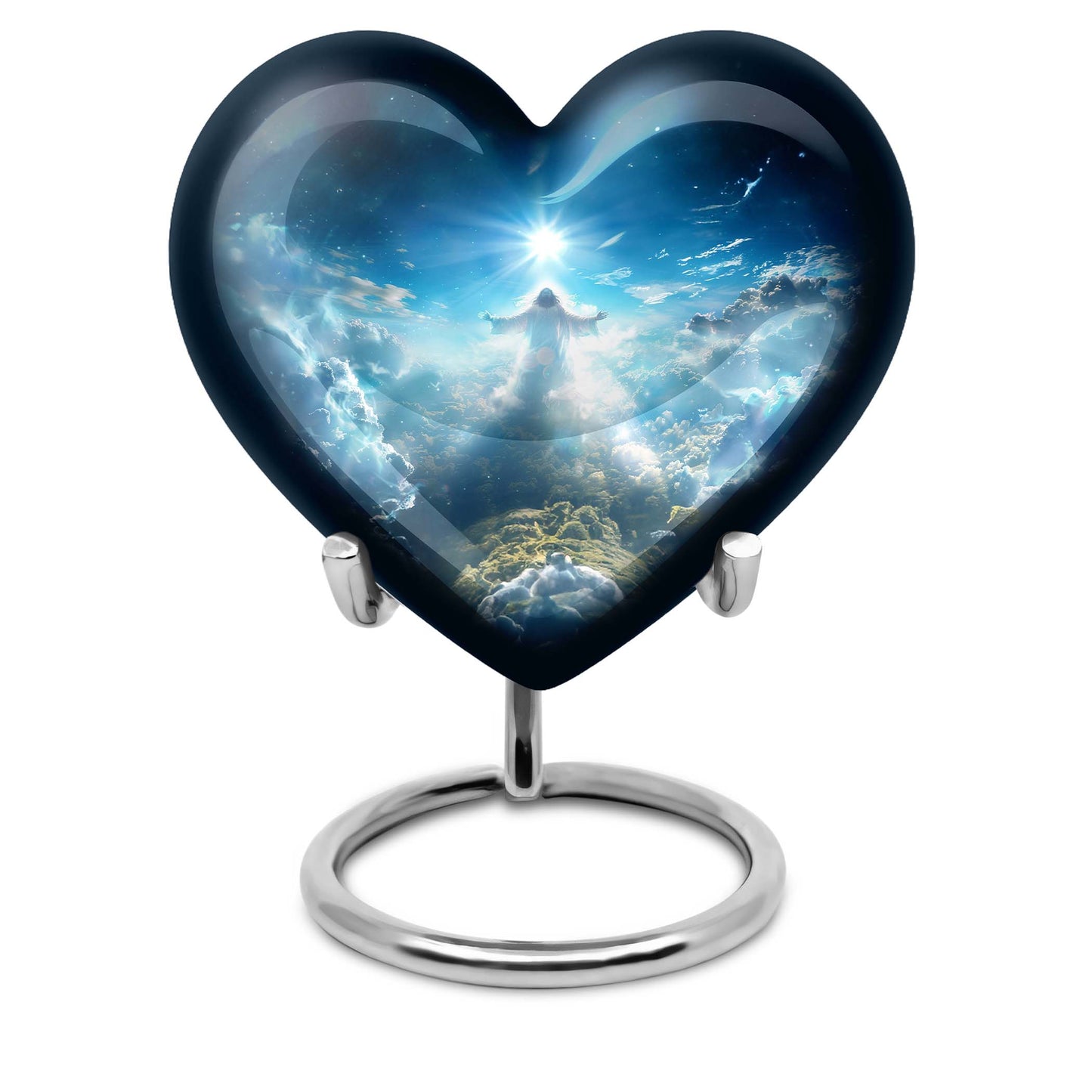 Personalized Religious Keepsake Urn for Human Ashes - 10-inch, 200 cu in - Yatskia