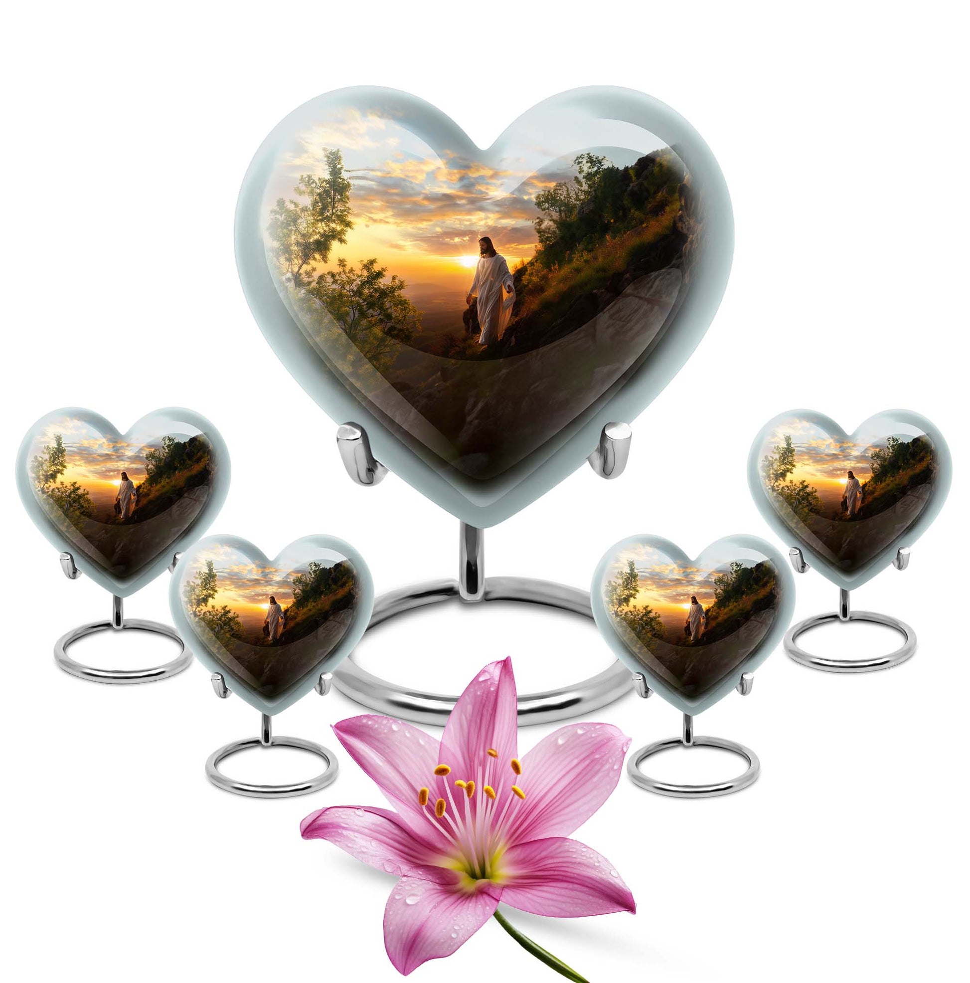 Jesus Small Urns For Women Human Ashes Funeral, Ashes Urn