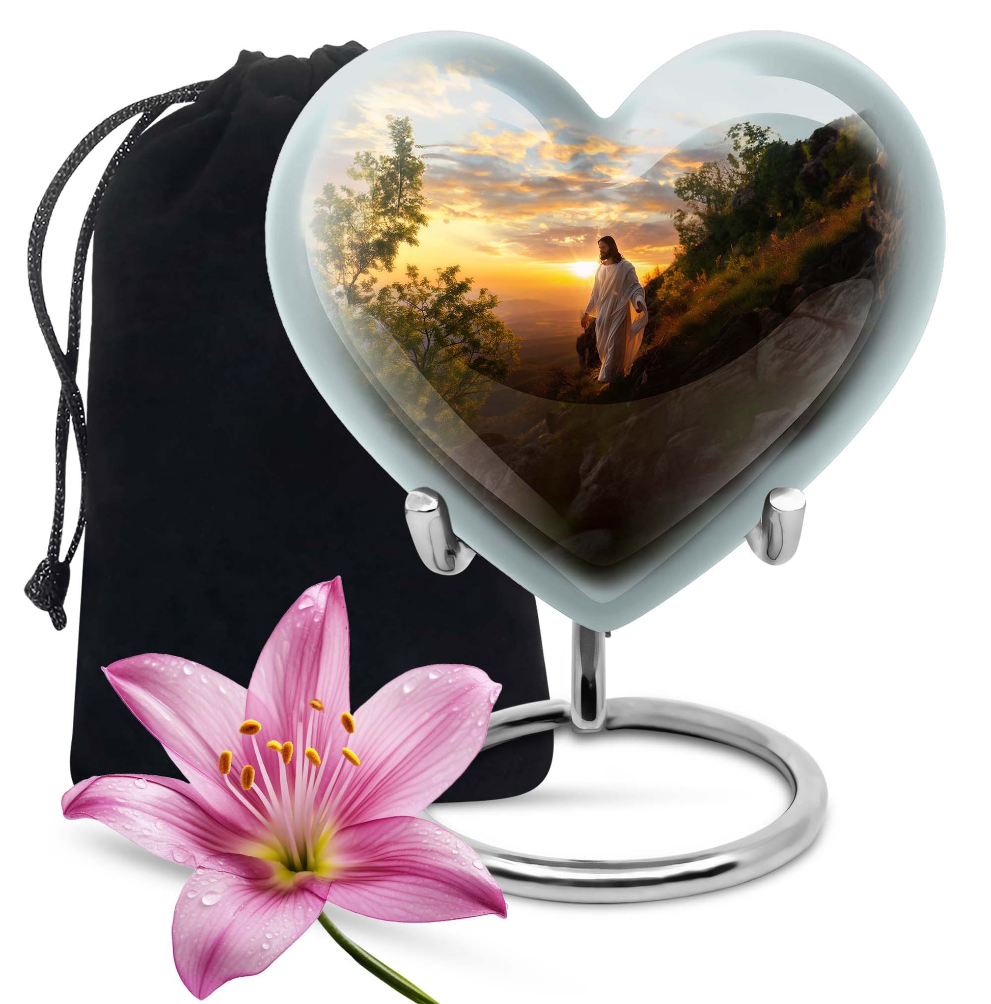 Jesus Small Urns For Women Human Ashes Funeral, Ashes Urn