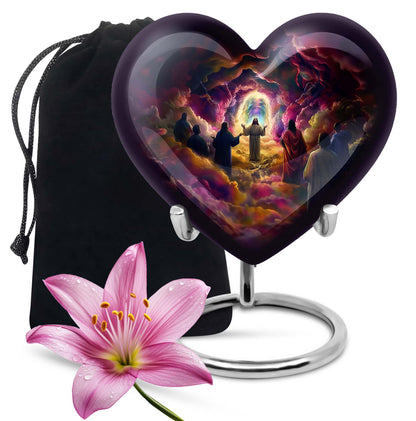 Jesus heart urn for cremation ashes