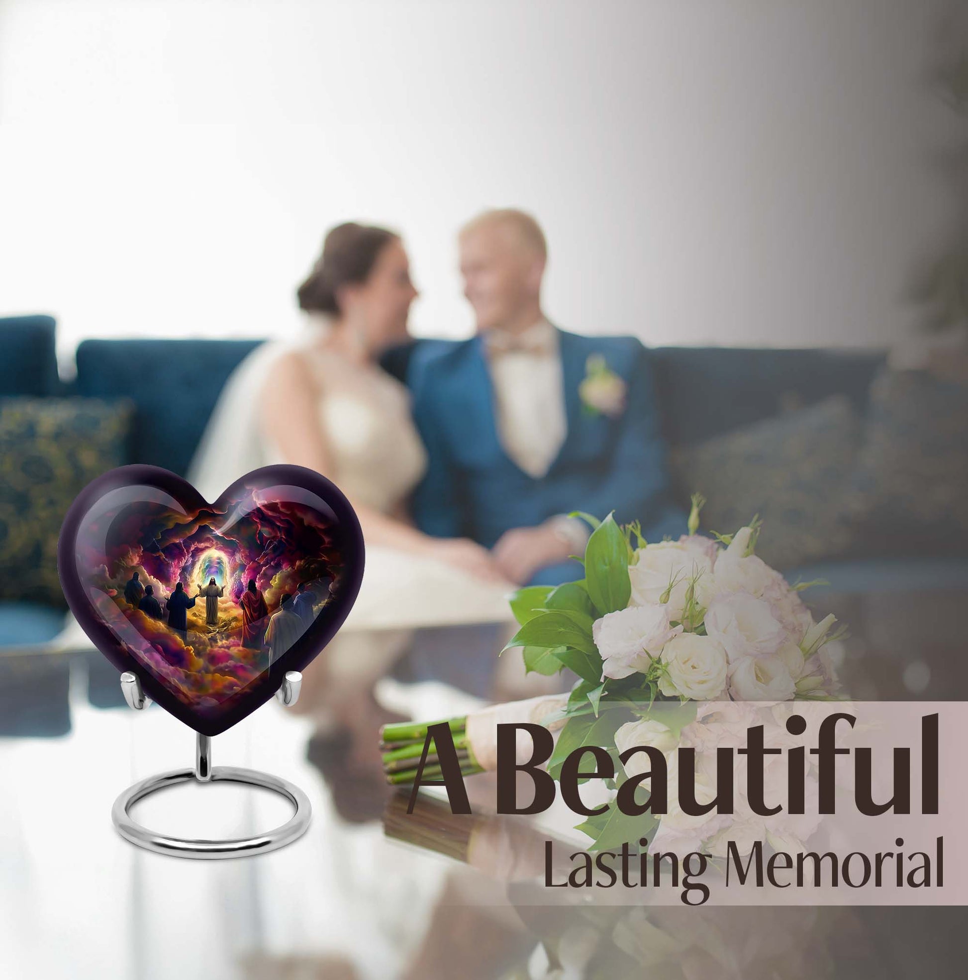 Jesus heart urn for cremation ashes
