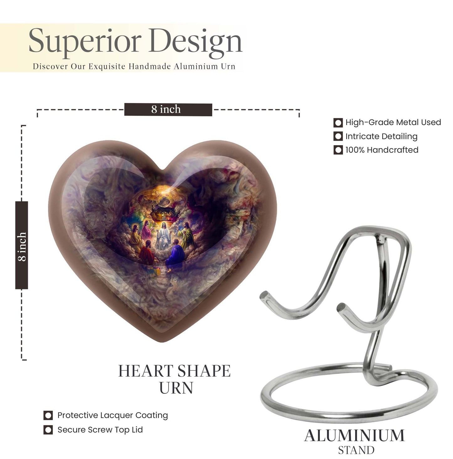 Jesus Heart Urn for funeral