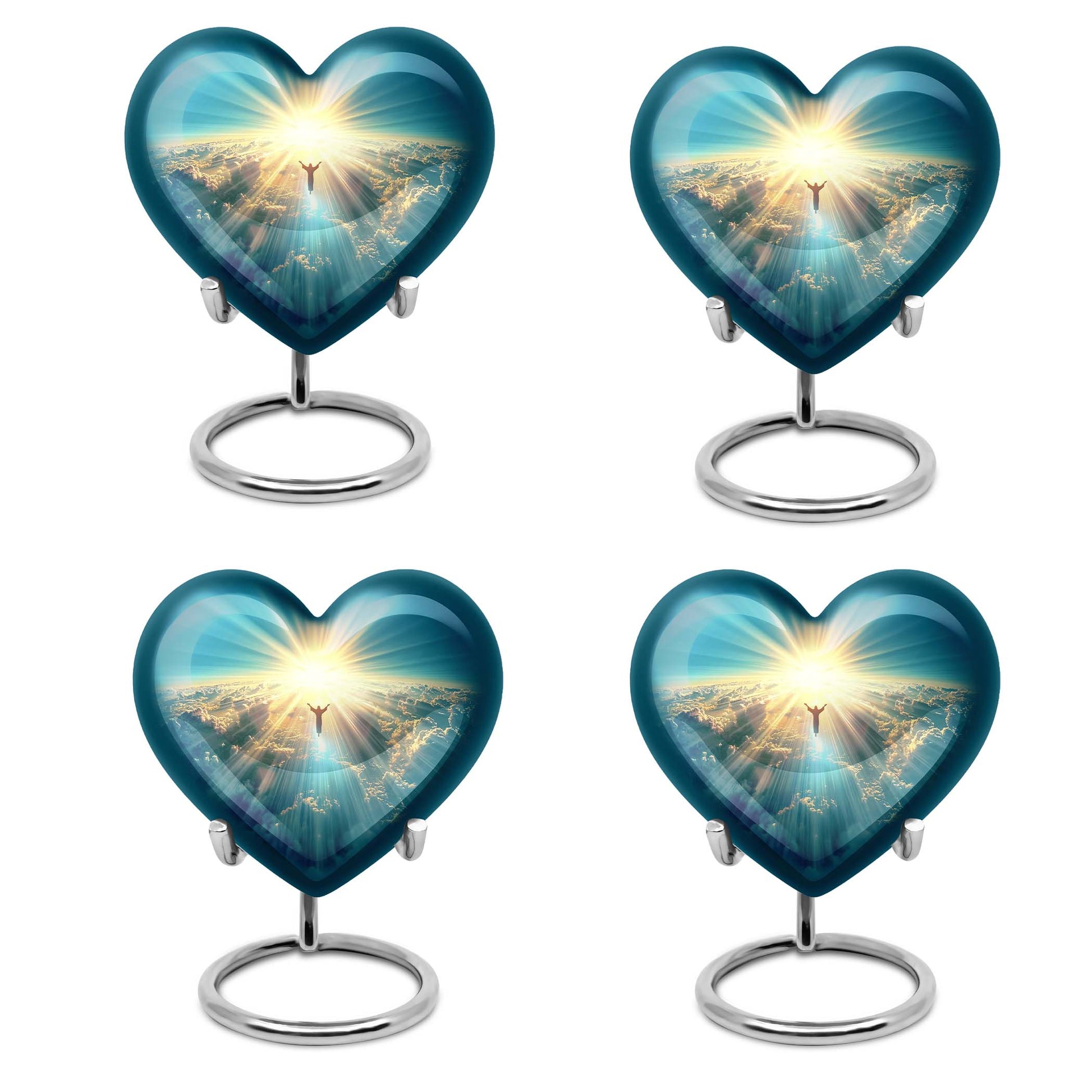 heart shaped Jesus urn for cremation ashes