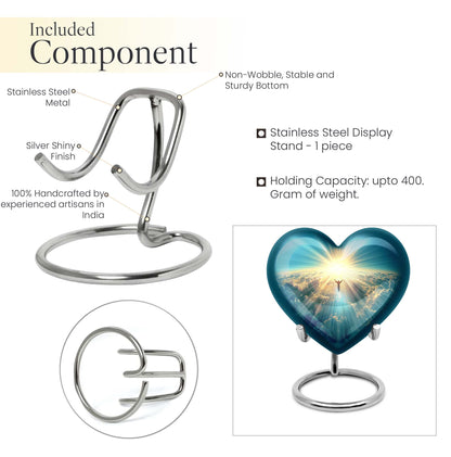 heart shaped Jesus urn for cremation ashes
