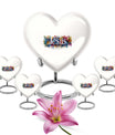 10 inch heart-shaped Jesus Urn for cremation ashes 