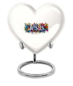 10 inch heart-shaped Jesus Urn for cremation ashes 