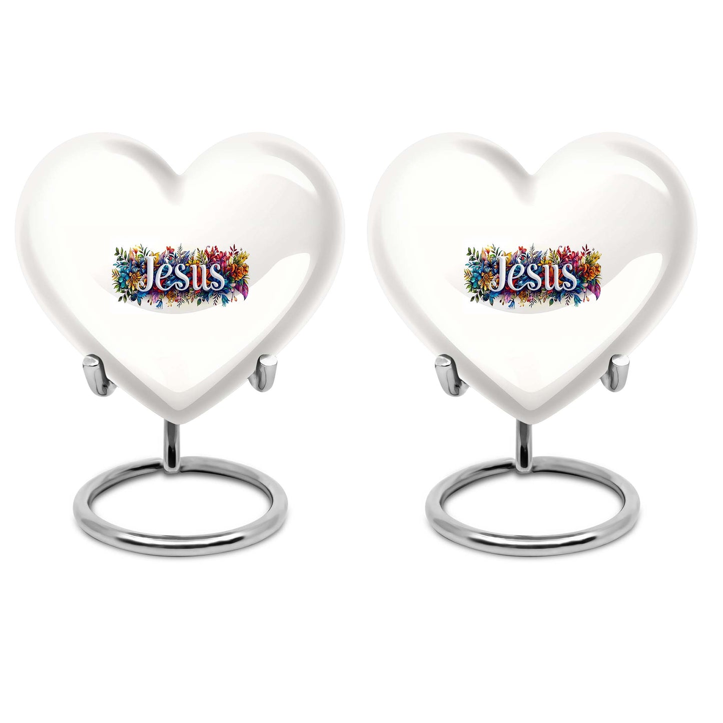 10 inch heart-shaped Jesus Urn for cremation ashes 