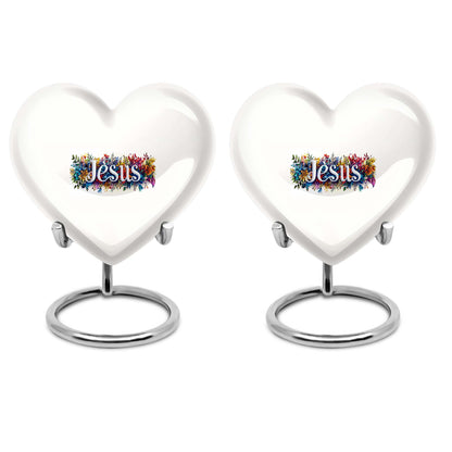 10 inch heart-shaped Jesus Urn for cremation ashes 