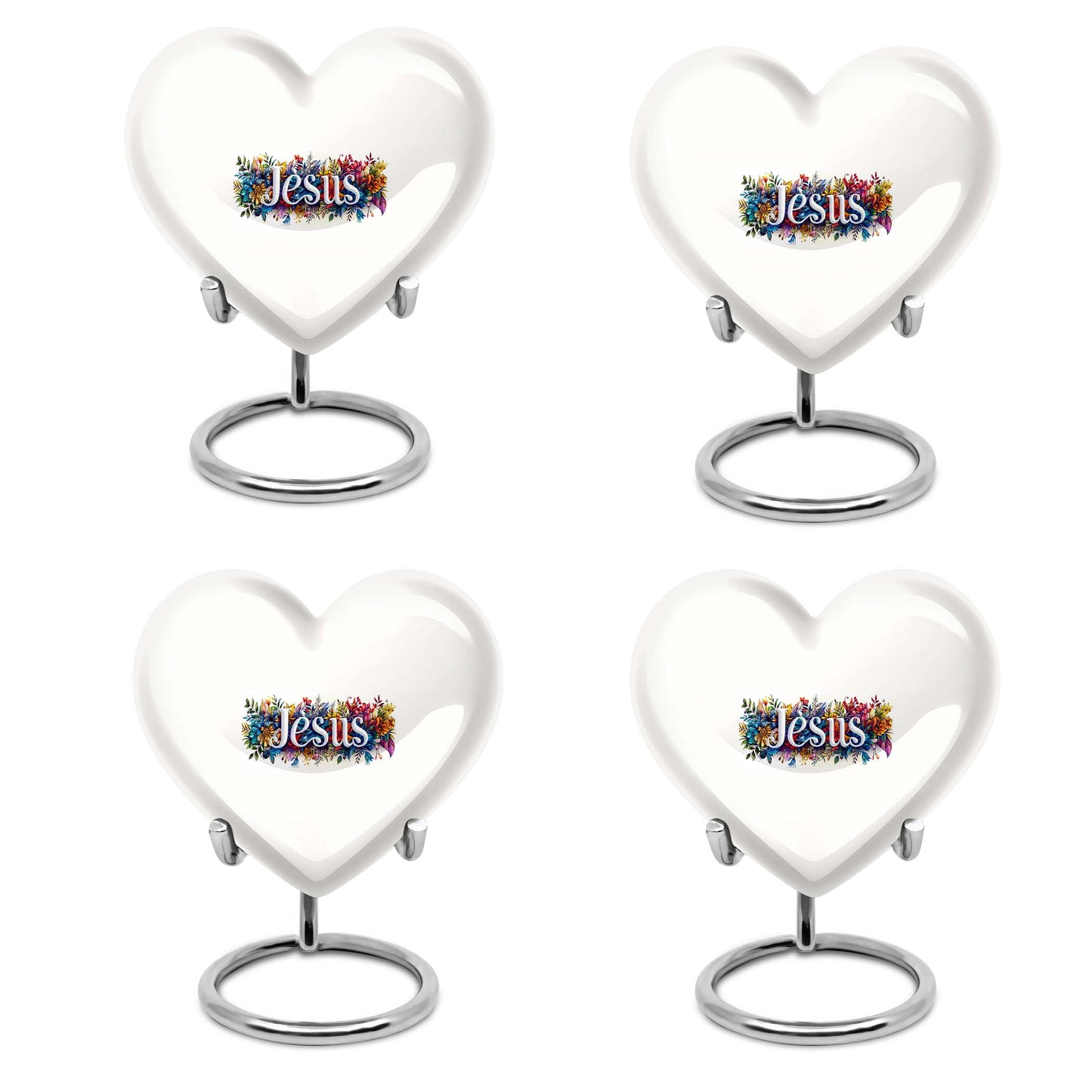 10 inch heart-shaped Jesus Urn for cremation ashes 