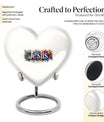10 inch heart-shaped Jesus Urn for cremation ashes 