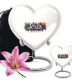 10 inch heart-shaped Jesus Urn for cremation ashes 