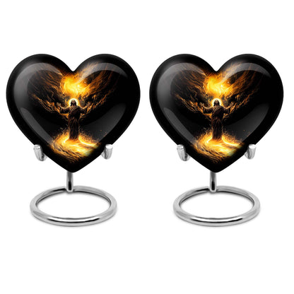 heart-shaped Jesus Urn for cremation,