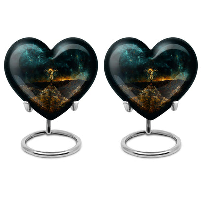 Jesus Urn, heart-shaped urn