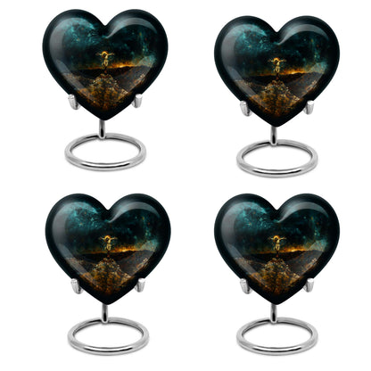 Jesus Urn, heart-shaped urn