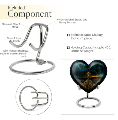 Jesus Urn, heart-shaped urn