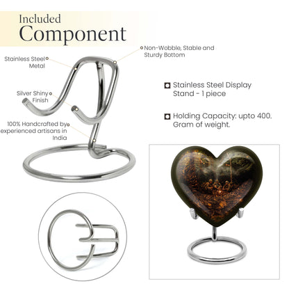 Heart Design Military Memorial Urn