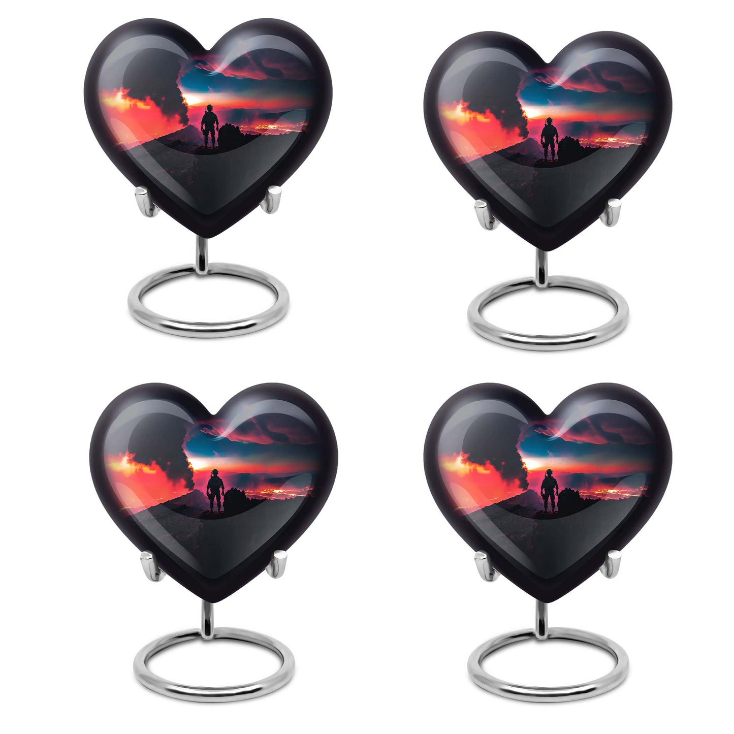 Heart-designed urn for mom