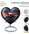 Heart-designed urn for mom