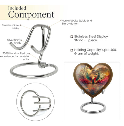 heart design military urn