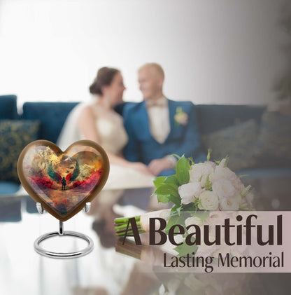 heart design military urn