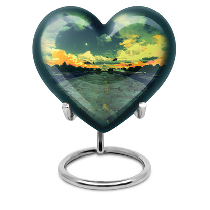 Personalized Military Cremation Urn for Human Ashes - 10-inch, 200 cu in - Yatskia