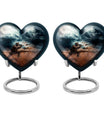 heart-shaped military urn for human ashes