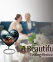heart-shaped military urn for human ashes