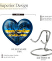 heart design military funeral urn for cremation ashes
