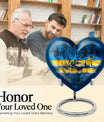 heart design military funeral urn for cremation ashes