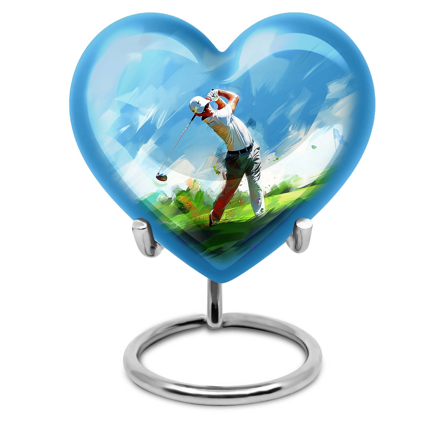 Personalized Golf Keepsake Urn for Human Ashes - 10-inch, 200 cu in - Yatskia
