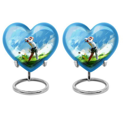 Personalized Golf Keepsake Urn for Human Ashes - 10-inch, 200 cu in - Yatskia