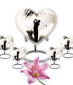 Golf Cremation Urns For Human Ashes - Urn Keepsake Combo Set