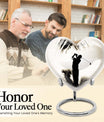 Heart-shaped 10-inch golf urn, personalised aluminium memorial urns for mom
