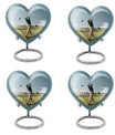 heart-shaped golf urn for human ashes