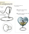 heart-shaped golf urn for human ashes