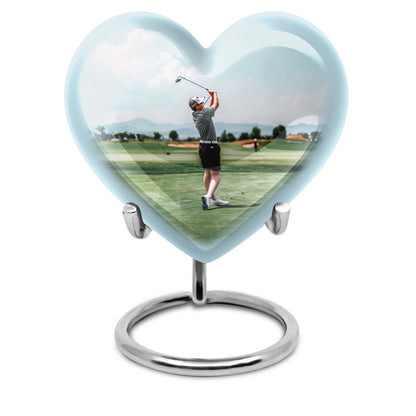 Personalized Golf Memorial Urn for Human Ashes - 10-inch, 200 cu in - Yatskia