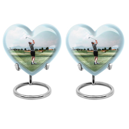 Personalized Golf Memorial Urn for Human Ashes - 10-inch, 200 cu in - Yatskia