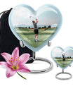 golf urn for human ashes, includes velvet pouch