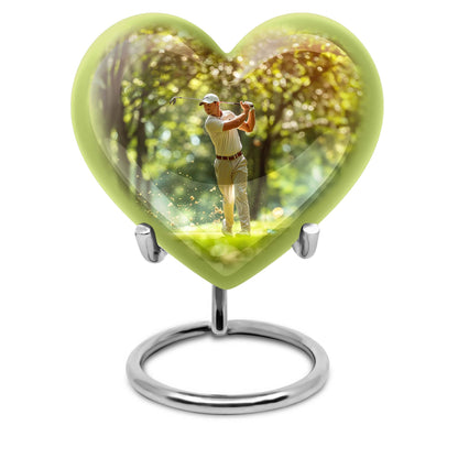 Personalized Golf Cremation Urn for Adult - 10-inch, 200 cu in - Yatskia